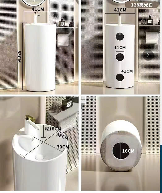 Chậu rửa mặt trụ đứng